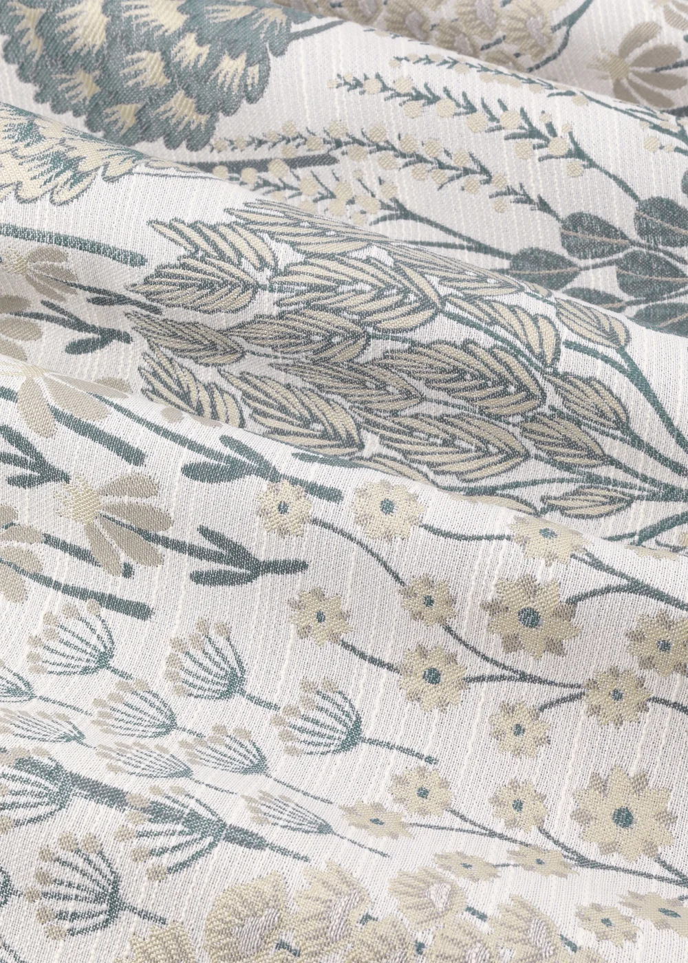 Wylder Nature Ophelia Floral Jacquard Room Darkening Eyelet Curtain Pair Wedgewood - 46W X 54D (117x137cm Image 6