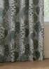 Wylder Nature Ophelia Floral Jacquard Room Darkening Eyelet Curtain Pair Thyme/Mineral - 46W X 54D (117x137cm Image 4