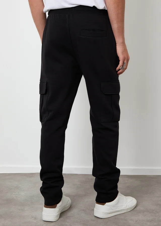 Threadbare Black Cargo Joggers