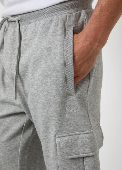 Threadbare Light Grey Cargo Joggers - 2XL Image 4