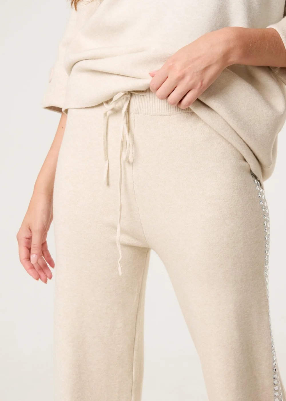 Blue Vanilla Stone Square Rhinestone Trousers - L/XL Image 3