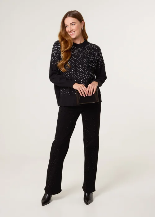 Blue Vanilla Black Diamante Jumper - L/XL Image 2
