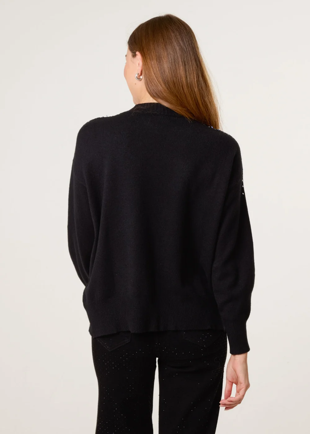 Blue Vanilla Black Diamante Jumper - L/XL Image 4