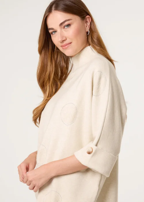 Blue Vanilla Stone Circle Rhinestone Jumper - L/XL Image 3