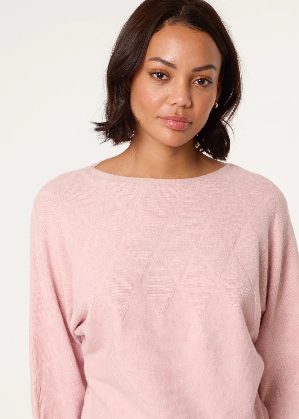 Blue Vanilla Pink Patterned Jumper - M/L Image 3
