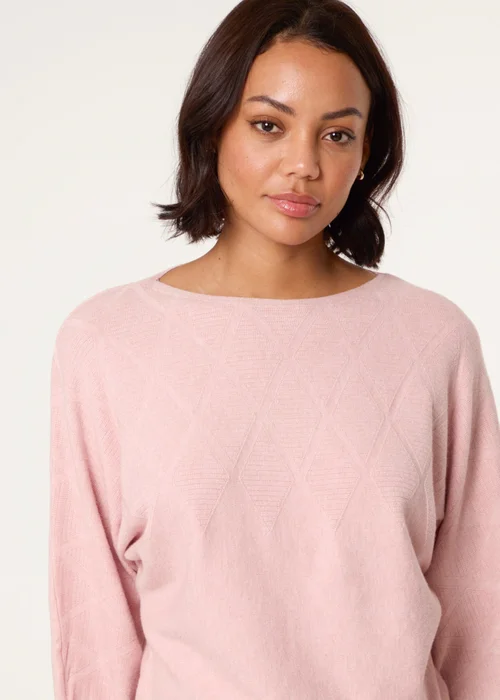 Blue Vanilla Pink Patterned Jumper - M/L Image 3