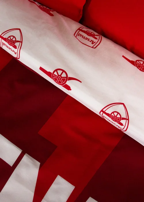 Arsenal Lightning Red Panel Duvet Cover - Double Image 5