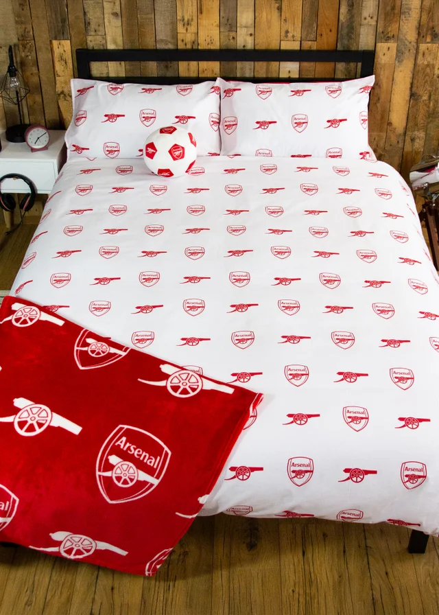 Arsenal Lightning Red Panel Duvet Cover