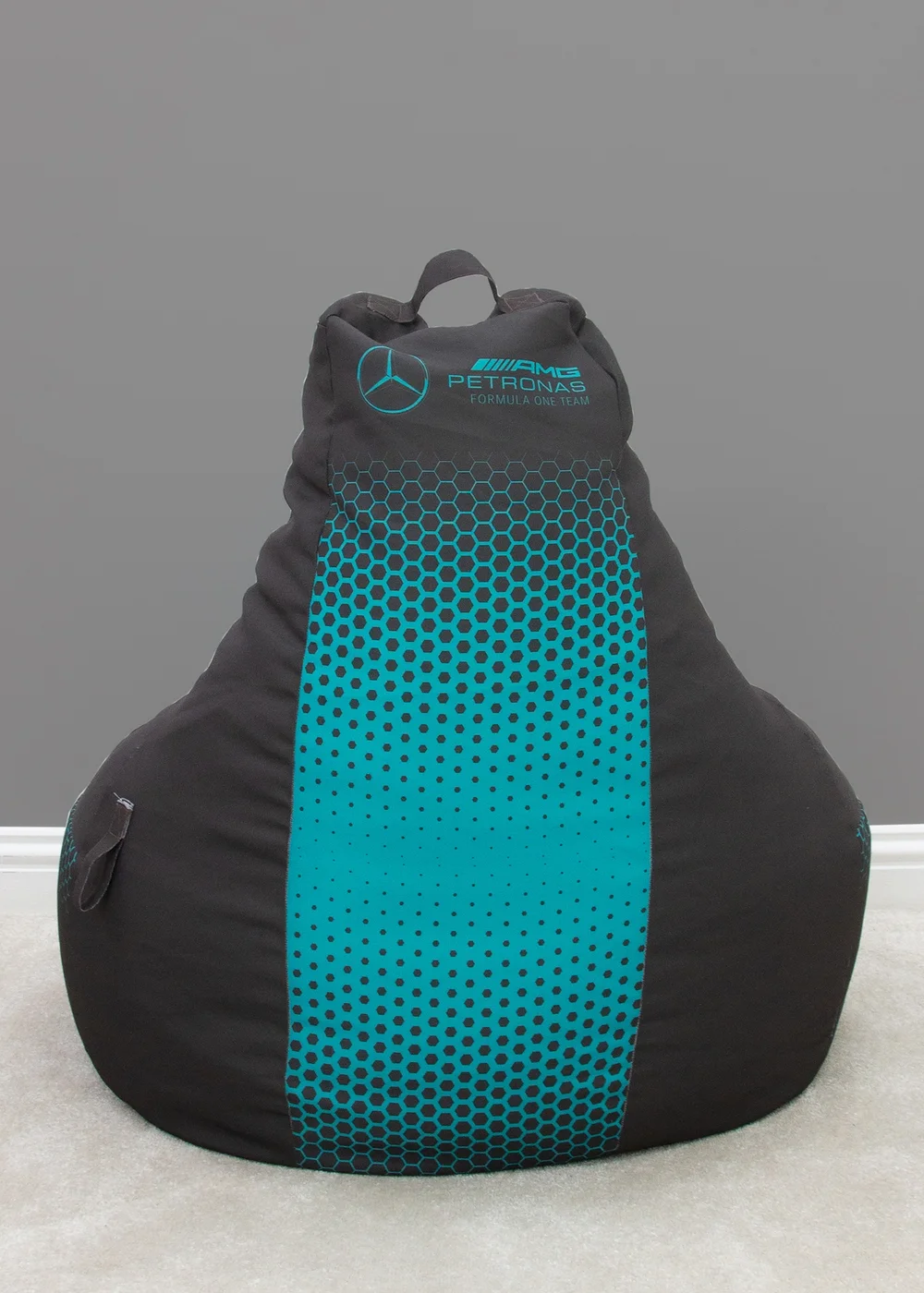 Mercedes Hexagon Blue Bean Chair - One Size Image 3