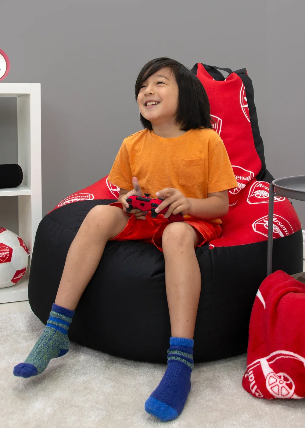 Arsenal FC Multicrest Bean Bag - One Size Image 1