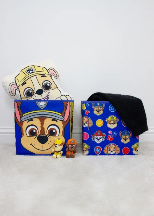 Paw Patrol Faces Blue Two Pack Storage Box - One Size Image 3