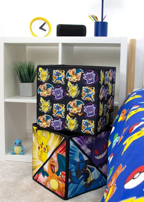 Pokemon PowPow Multicolour Two Pack Storage Box - One Size Image 1