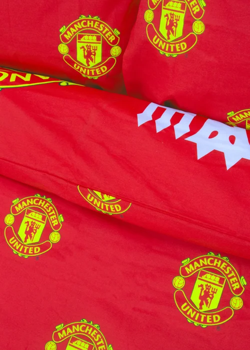 Manchester United FC Patch Red Duvet Cover - Single Image 5