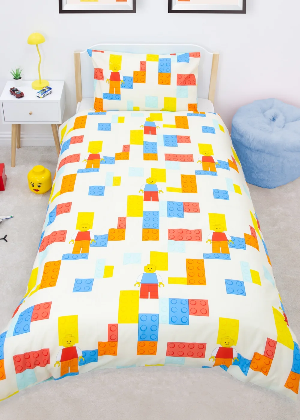 Lego Colorblock Multicolour Duvet Cover - Single Image 1