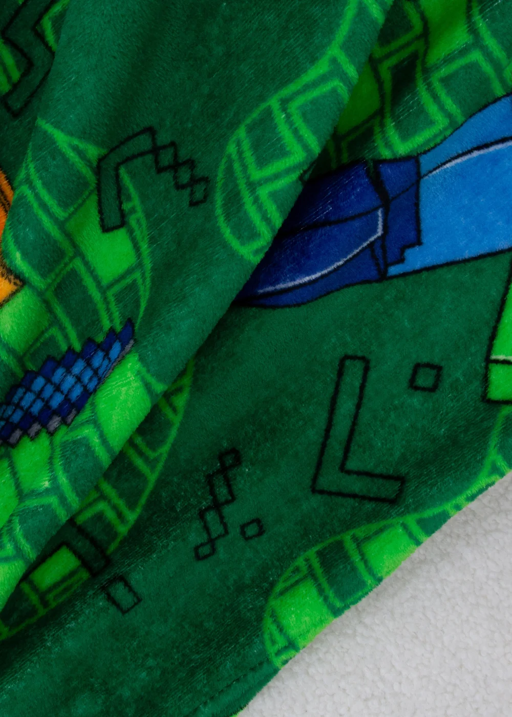 Minecraft Green Levels Fleece Blanket - 100 x 150 Image 4