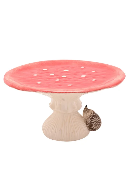 Country Living Red Toadstool & Hedgehog Cake Stand - One Size Image 2