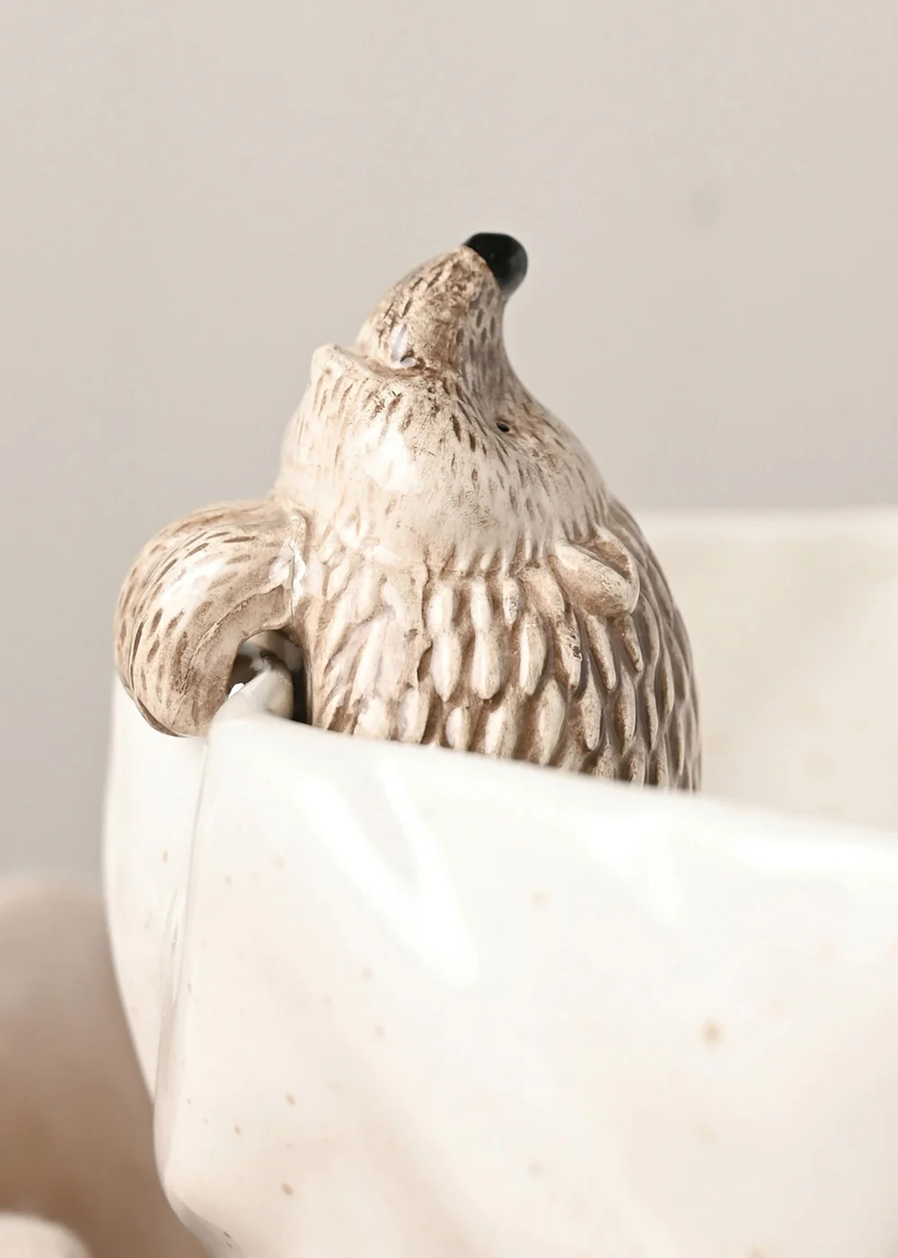 Country Living White Hedgehog Serving Bowl - One Size Image 5