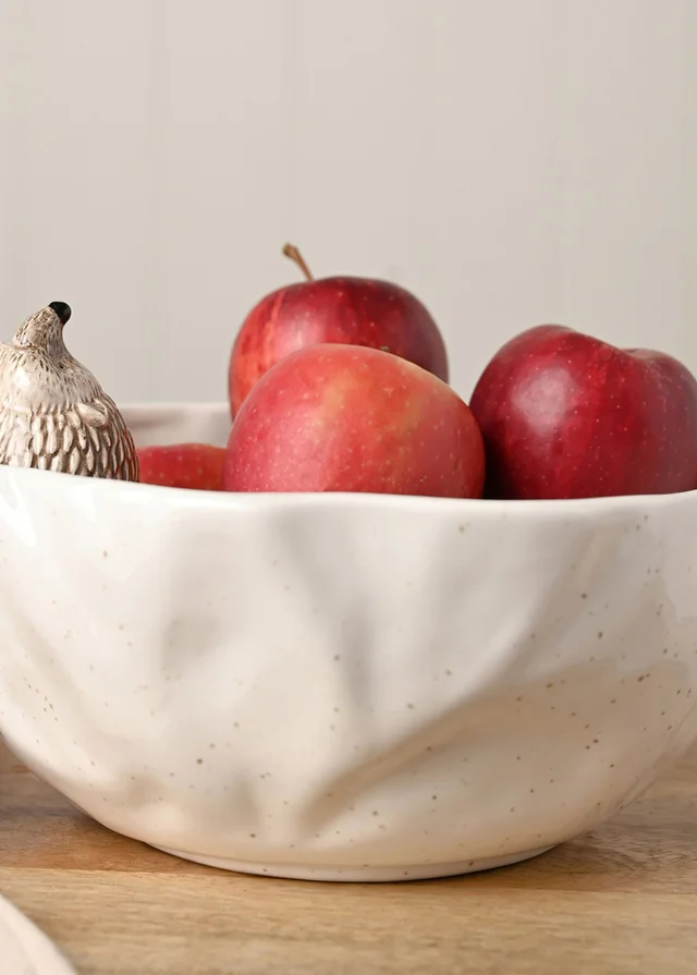 Country Living White Hedgehog Serving Bowl