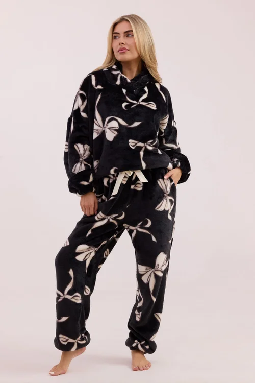 JimJam Black & White Bow Print Twosie - Large/Extra Large Image 3