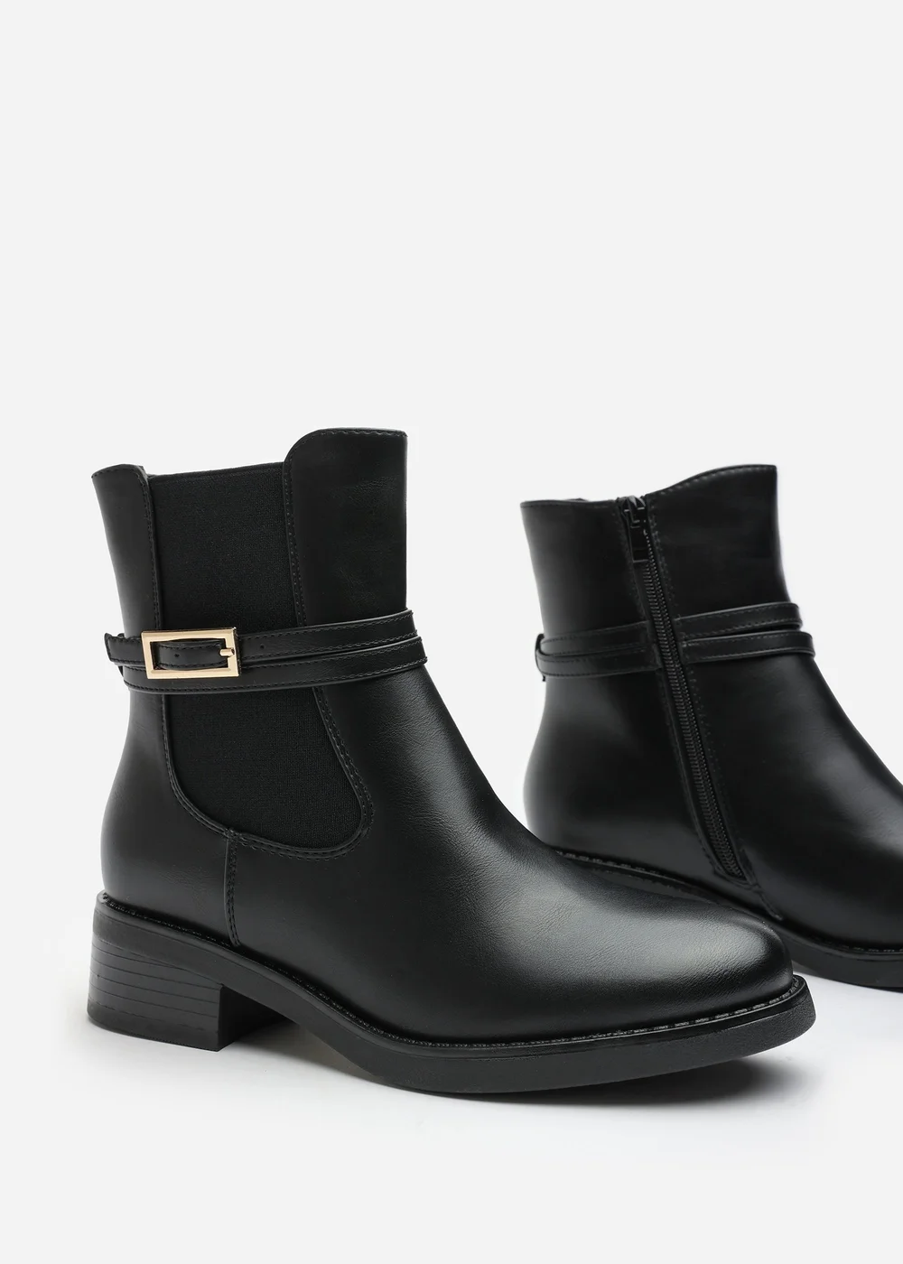 Where's That From Quilla Black PU Ankle Boot - 6 Image 4