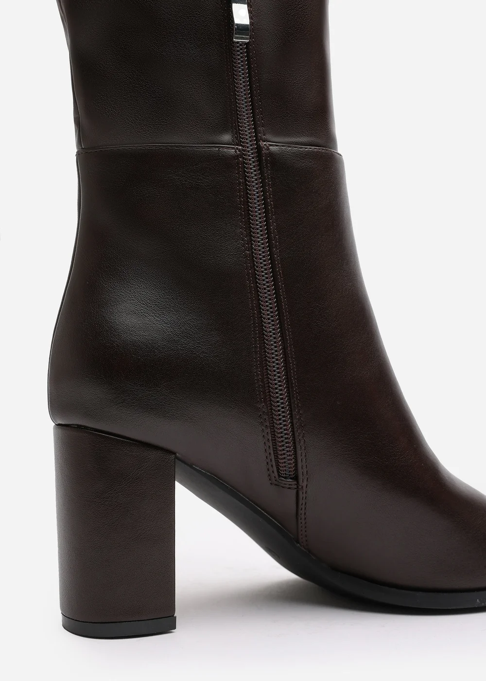 Where's That From Xenia Brown PU Over The Knee Boots - 4 Image 5