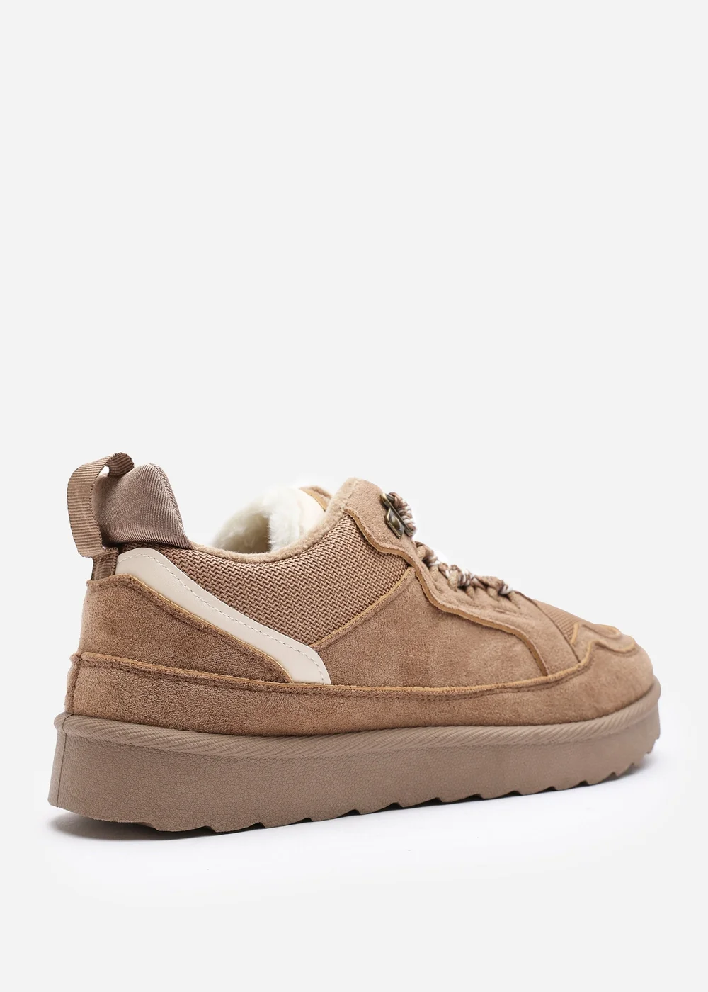 Where's That From Elara Camel Faux Suede Lace-Up Trainers - 8 Image 5