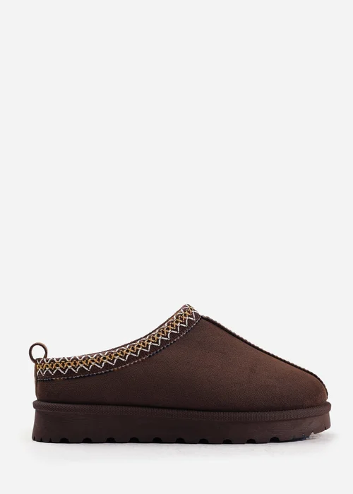 Where's That From Pine Brown Faux Suede Faux Fur Mini Boots - 5 Image 1