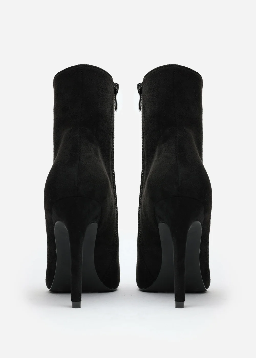 Where's That From Jemima Black Faux Suede Stiletto Ankle Boots - 5 Image 4