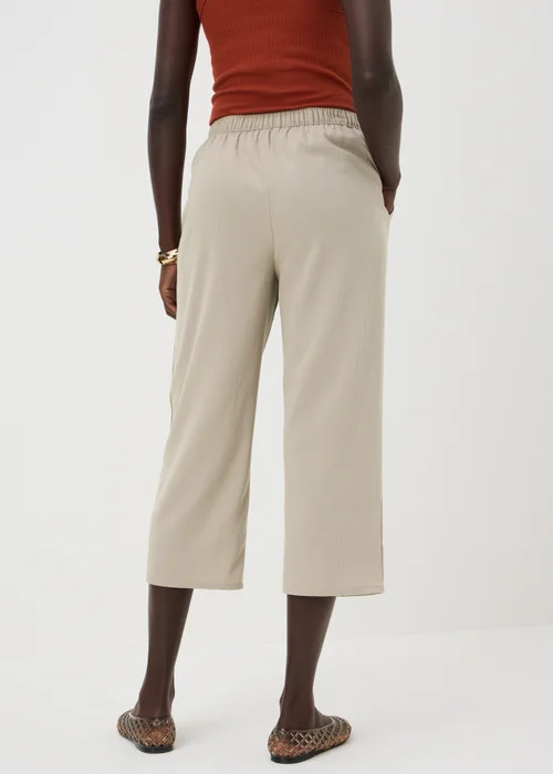 Taupe Cropped Clipper Trousers - 22 Image 2