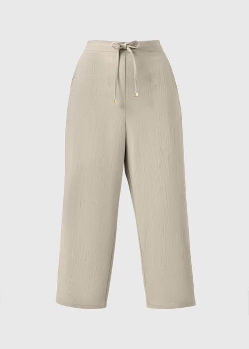 Taupe Cropped Clipper Trousers - 22 Image 3