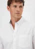 Lincoln White Linen Blend Shirt - M Image 3