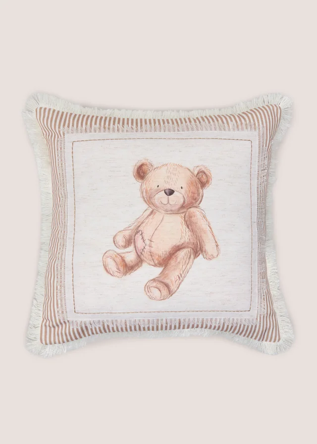 Patch Bear Applique Cushion