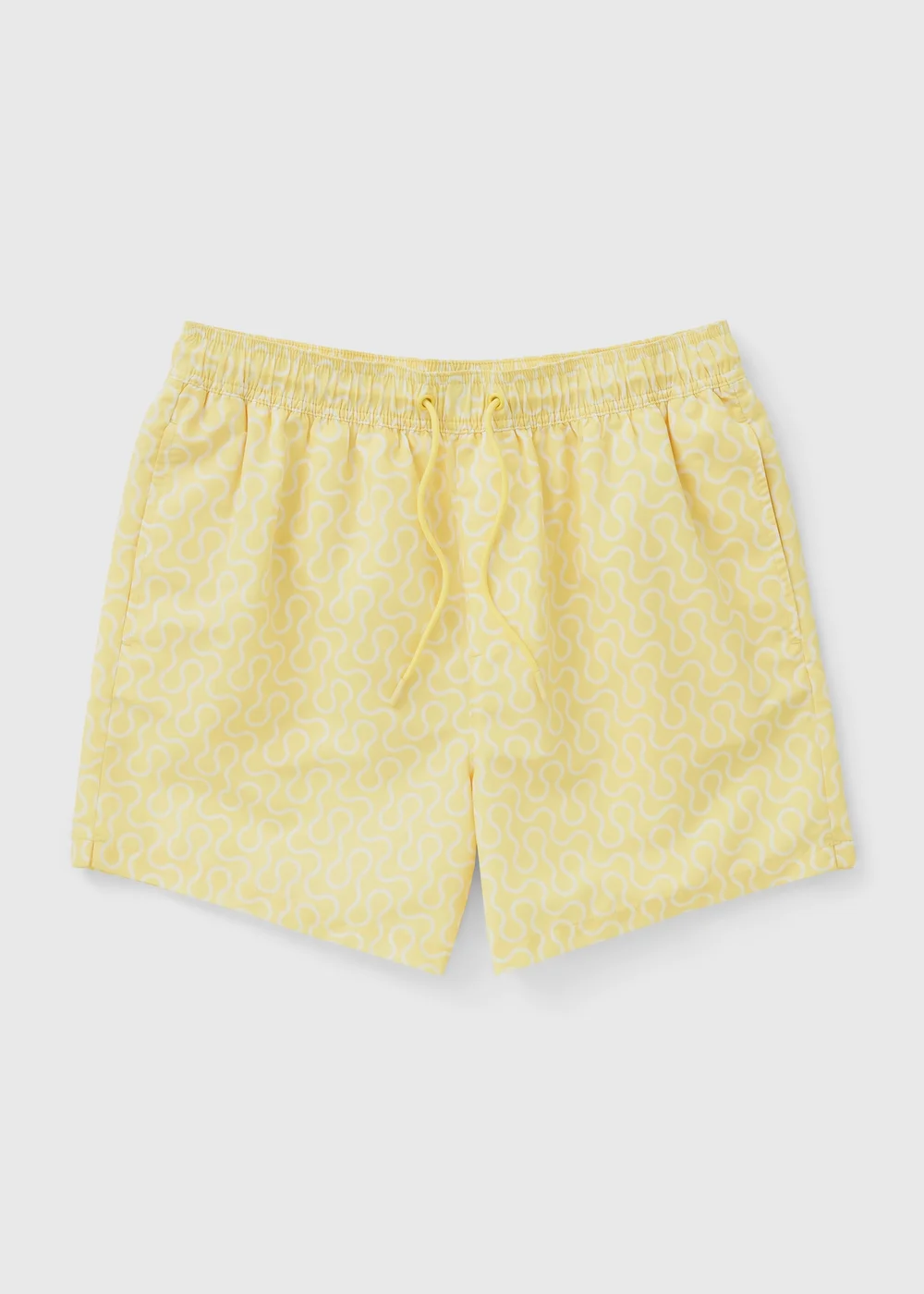 Yellow Squiggle Essential Regular Fit Swim Shorts - 2XL Image 3