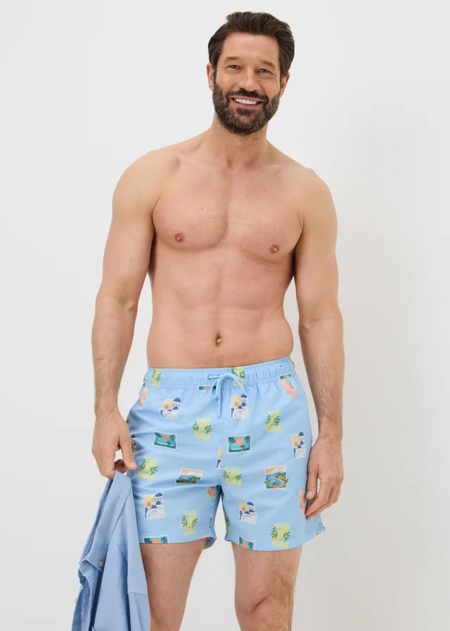Blue Postcard Essential Regular Fit Swim Shorts