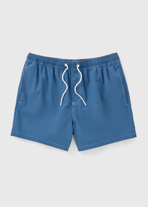 Blue Contrast Stitch Swim Shorts - 2XL Image 3