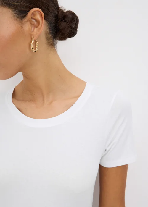 White Fitted T-Shirt - 20 Image 3