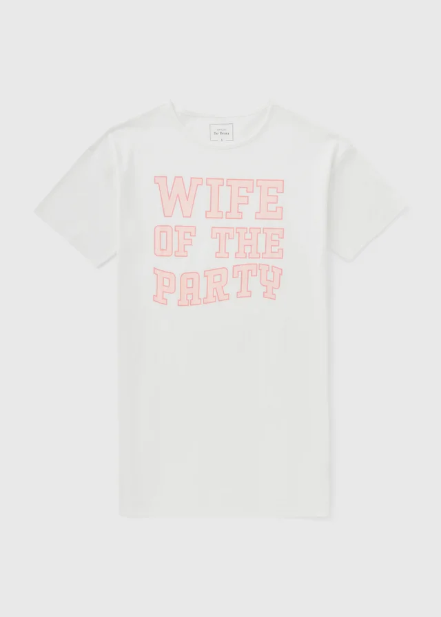 White Wife Of The Party Bridal Nightie