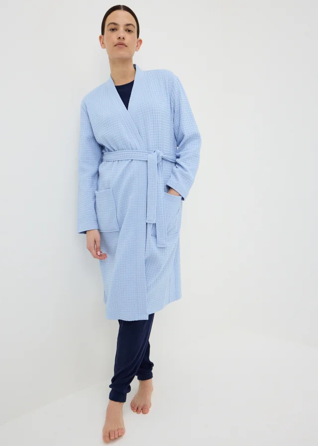 Blue Waffle Dressing Gown