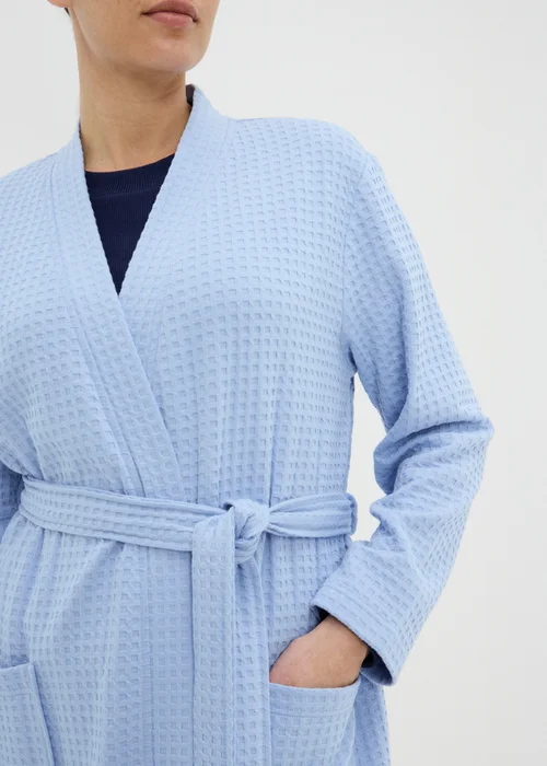 Blue Waffle Dressing Gown - Extra small Image 2