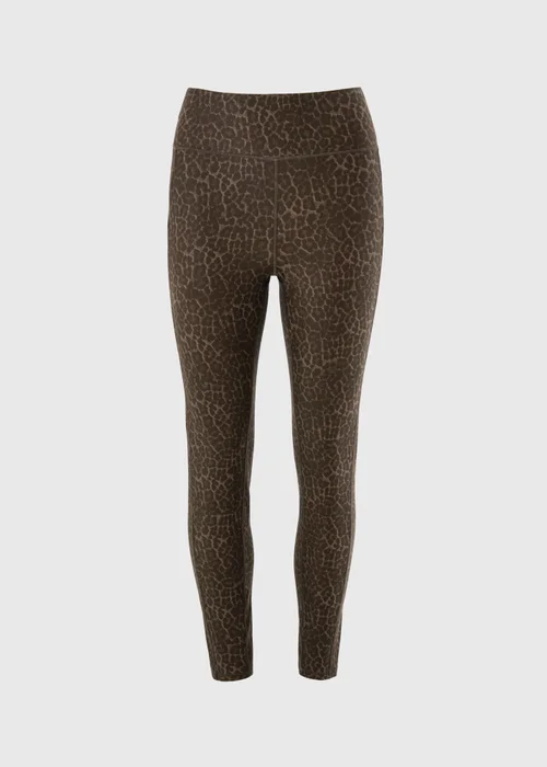 Souluxe Brown Leopard Print Gym Leggings - 22 Image 4