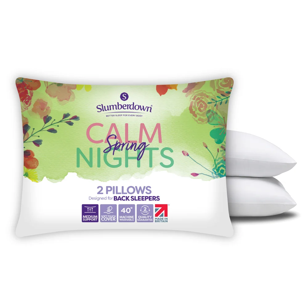 Slumberdown Spring Fresh Slumberdown Spring Calm Nights Pillow Pair | Matalan