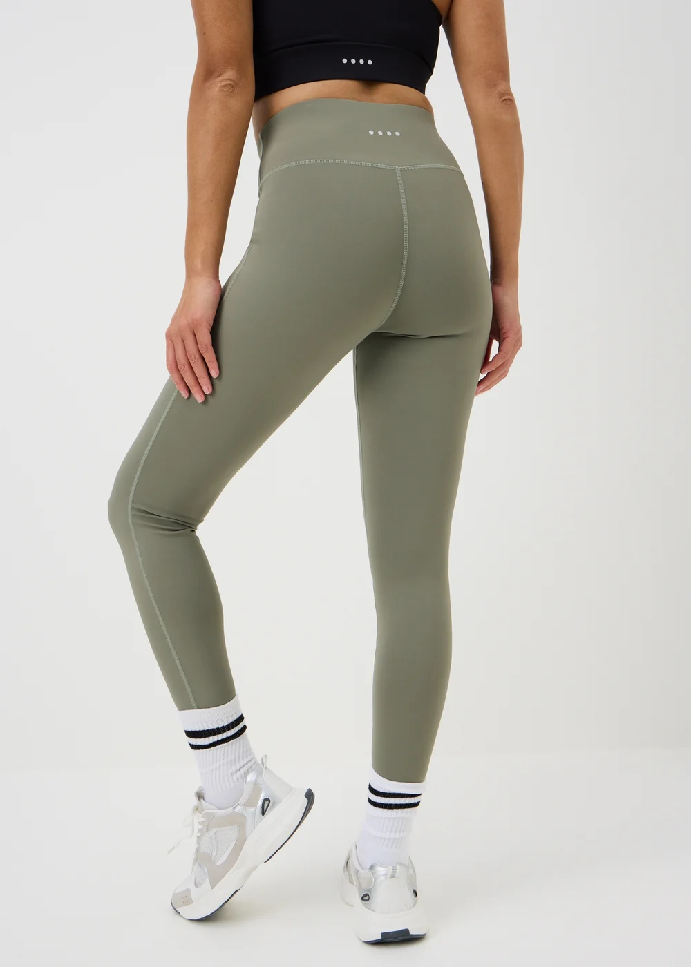 Souluxe Sage Green Long Length Gym Leggings - Size 6 Image 2