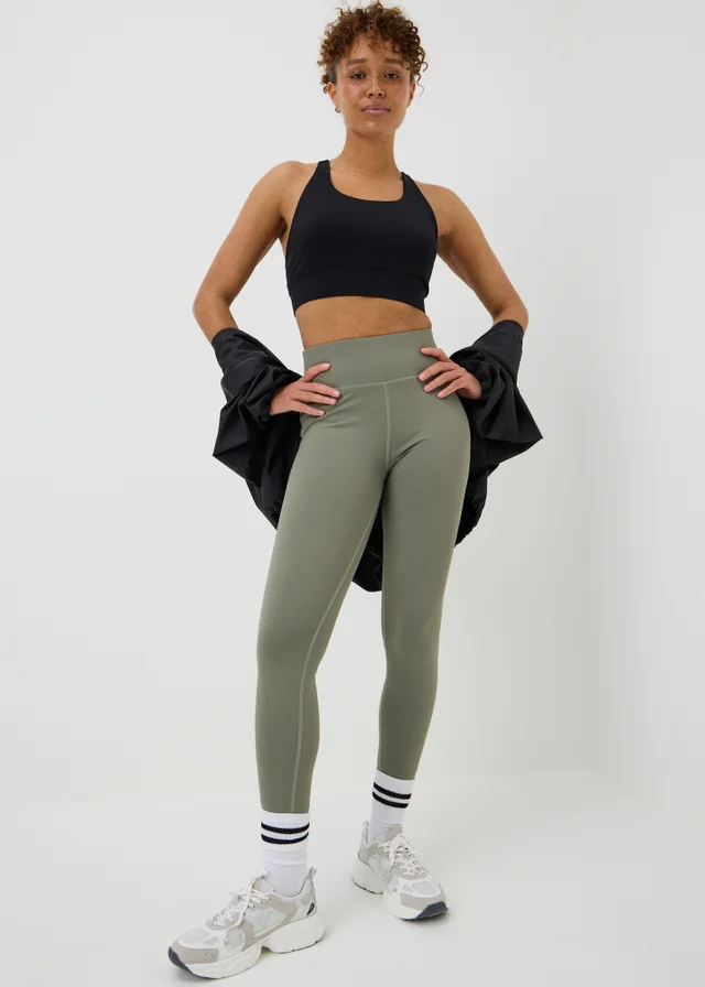 Souluxe Sage Green Long Length Gym Leggings