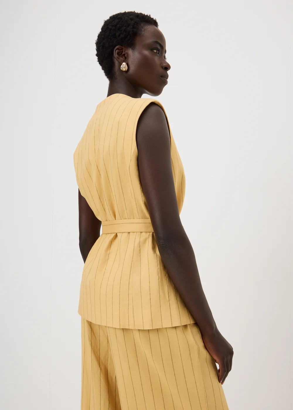 Et Vous Buttermilk Pinstripe Co Ord Waistcoat - 18 Image 2