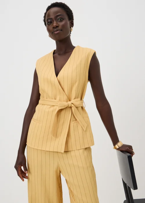 Et Vous Buttermilk Pinstripe Co Ord Waistcoat - 18 Image 1