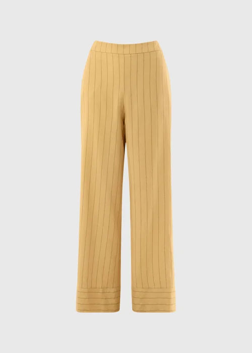 Et Vous Buttermilk Pinstripe Wide Leg Co Ord Trousers - 8/L29 Image 3