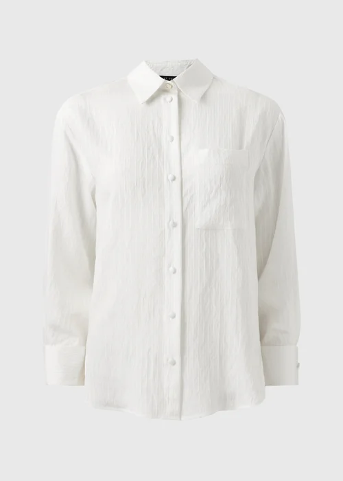 Et Vous White Textured Shirt - 22 Image 4