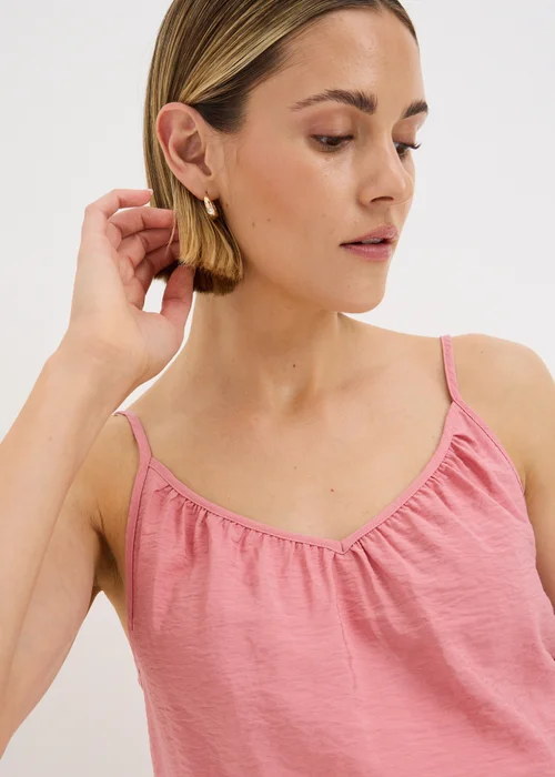 Pink Ruched Cami Top - 26 Image 2