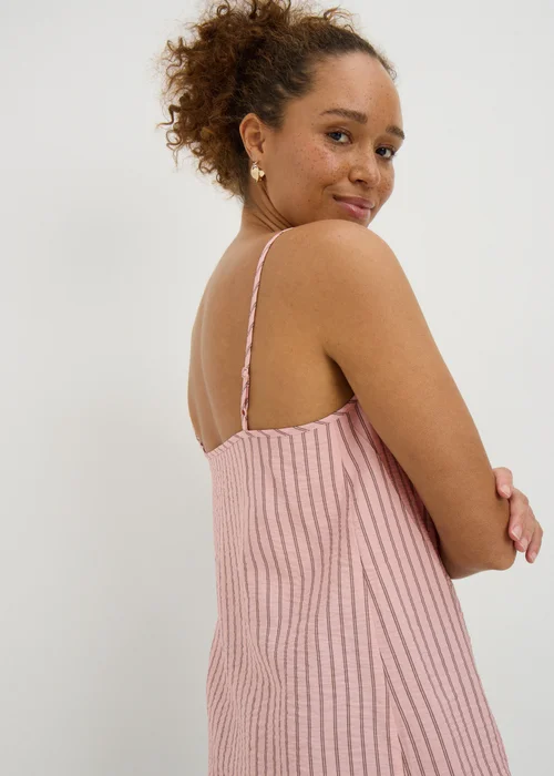 Pink Stripe Ruched Cami Top - 26 Image 2