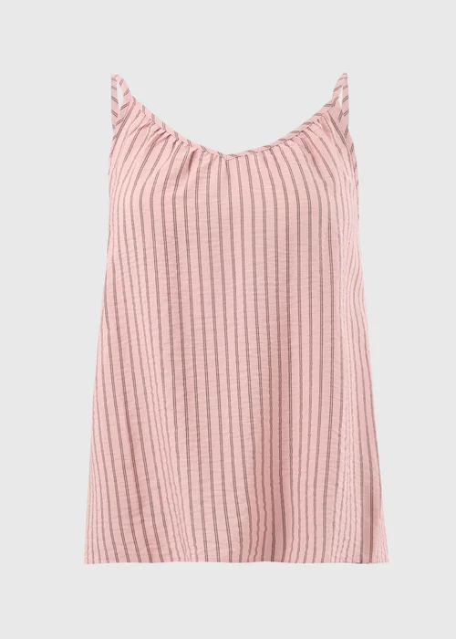 Pink Stripe Ruched Cami Top - 26 Image 4